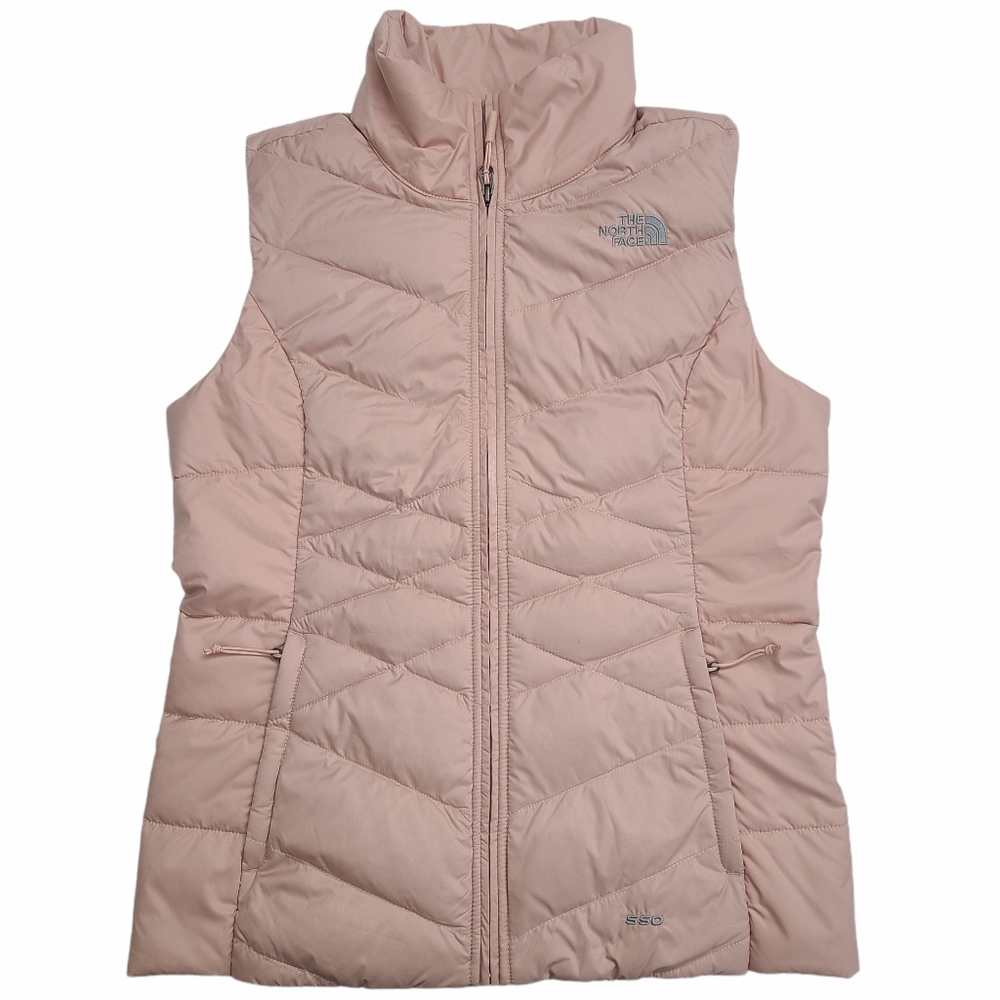 The North Face Pink Puffer Vest Coat 550 Down